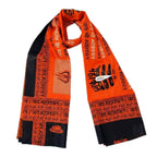 Mahakal Printed Scarf for Men & Women | Jai Mahakal Gamcha Angavastram | Shiv Bhakt Cotton Blend Prayer Stole | Mahadev Shawl for Pooja, Kanwar Yatra, Temple & Festivals (Orange & Black) Pack of 1