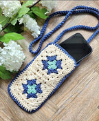 M.M.HANDICRAFT Modern Crochet Cotton Handmade bag, Cotton Shoulder bag Reusable Bag Crochet Purse Market Bag phone mobile bag