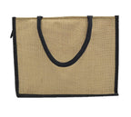 JUTEKA Printed Jute Bag for Lunch, Office, Grocery, Picnic, Tiffin, Shopping Hand Bag with padded cotton handles…
