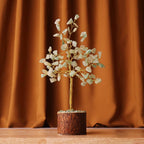 Shubhanjali Green Aventurine Crystal Tree with 100 Beads | Feng Shui Money Tree Bonsai Wire Showpiece for Home Decor | Gemstone Tree for Living Room, Office Desk, Study Table, Vastu & Gifting