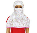 Switchon Export quality Cotton Innovative scarf with closer Hook and Loop Tape- Multi (White_Multi)