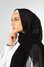 URSHIA MALAYSIAN GEORGETTE HIJAB/DIAMOND GEORGETTE HIJAB FOR WOMEN (BURNT ORANGE)