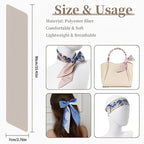 FFZDENA 4-Piece Hair Scarf for Women, Retro Landscape Silk-Feel Satin Scarf, Stylish Purse Headband and Handbag Ribbon Accessories
