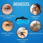 Boldhealth Premium Cooling Gel Eye Mask with Beads for Sleeping, Ice Pad Relief for Men & Women, Blue