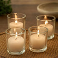 Pure Source India Tea Light Votive Glass Candle Holders – Perfect for Diwali, Weddings, Spa & Holiday Décor (Pack of 6, Clear)
