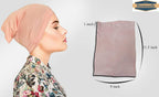 BISMAADH Premium Viscose Soft Fashion Hijab Head Wrap Scarf Chemo Cap Ready to Wear for Women