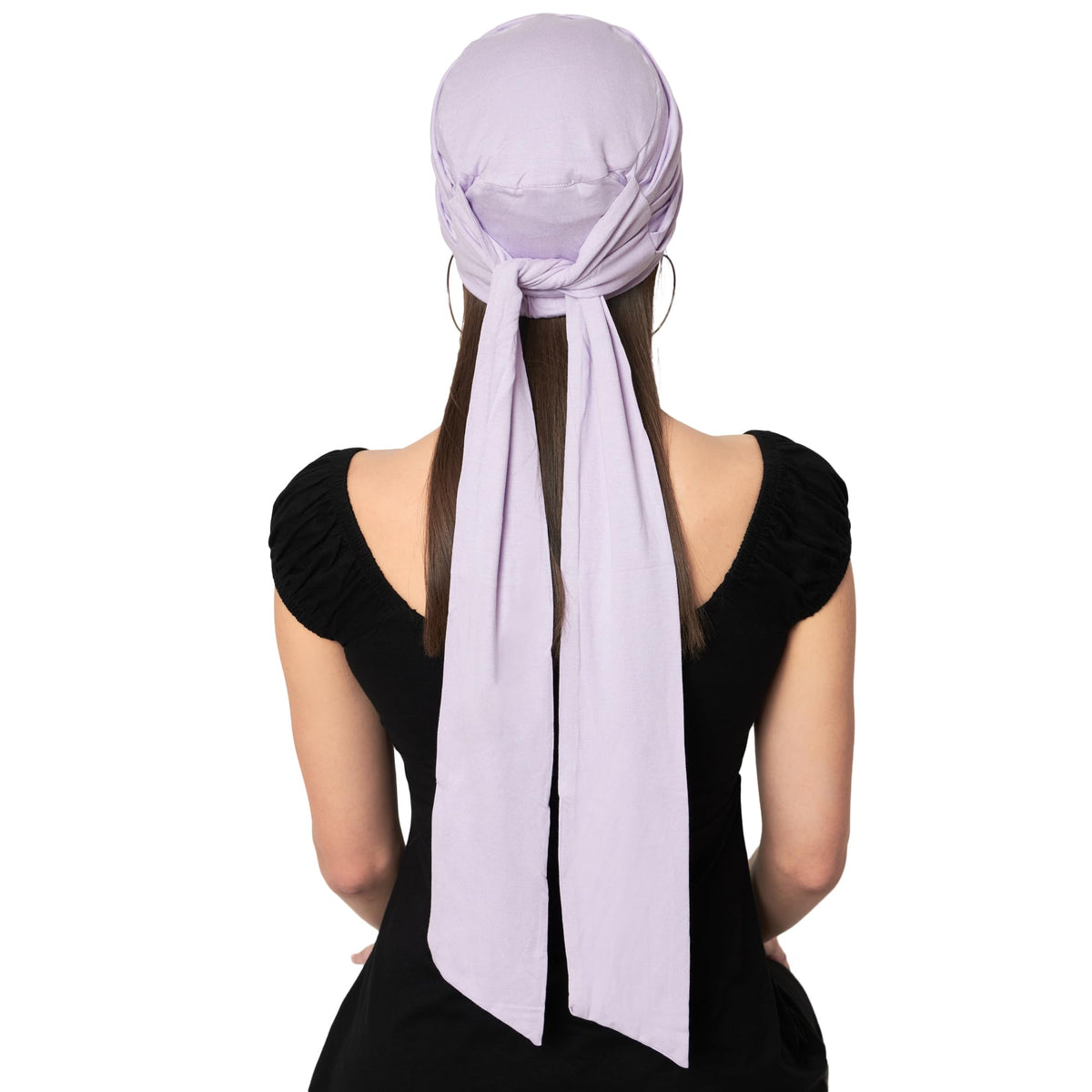 The Headscarves Women's Bamboo Viscose Prana Scarf For Hair Loss Chemo (HS131_Lilac)