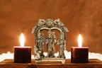 ARTVARKO Brass Ram Darbar Statue Shree Ram Ji Sita Laxman Hanuman Home Décor Puja Murti for Mandir Temple (Small Size -8x3x9 cm)