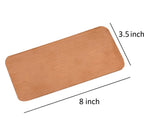 ART IFACT Pure 99.9% Copper Plate for Making 10 Liter Structured Water (3.5 X 8 inches - 0.5mm) Copper sheet with round corners (3.5 X 8 inch (For 10 Ltr))