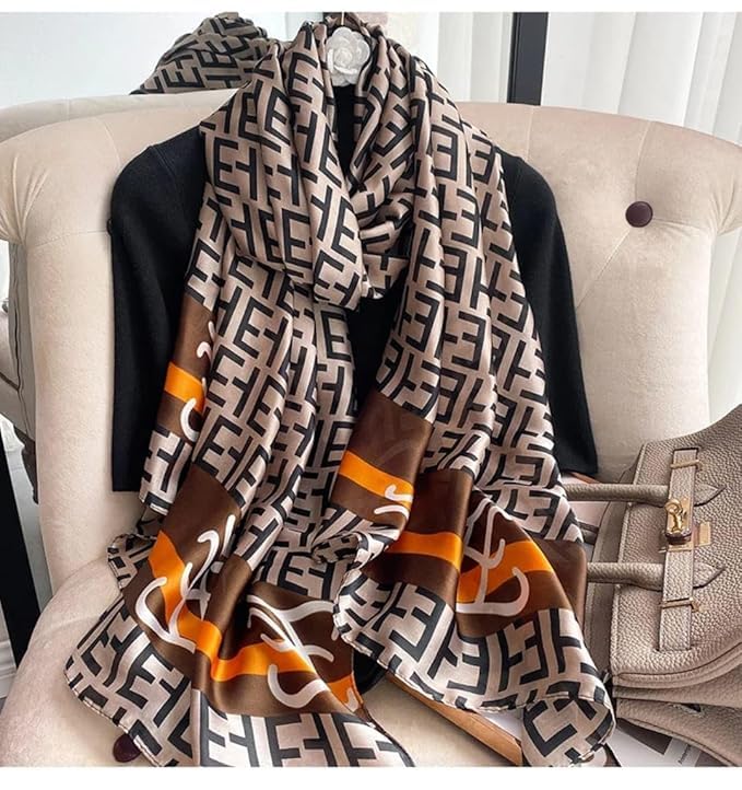 SWANKY Silk Stoles For Women Stylish Latest, Scarf for ladies & Girls, Head Neck Scarves, duppatta for girls (Multi 4)
