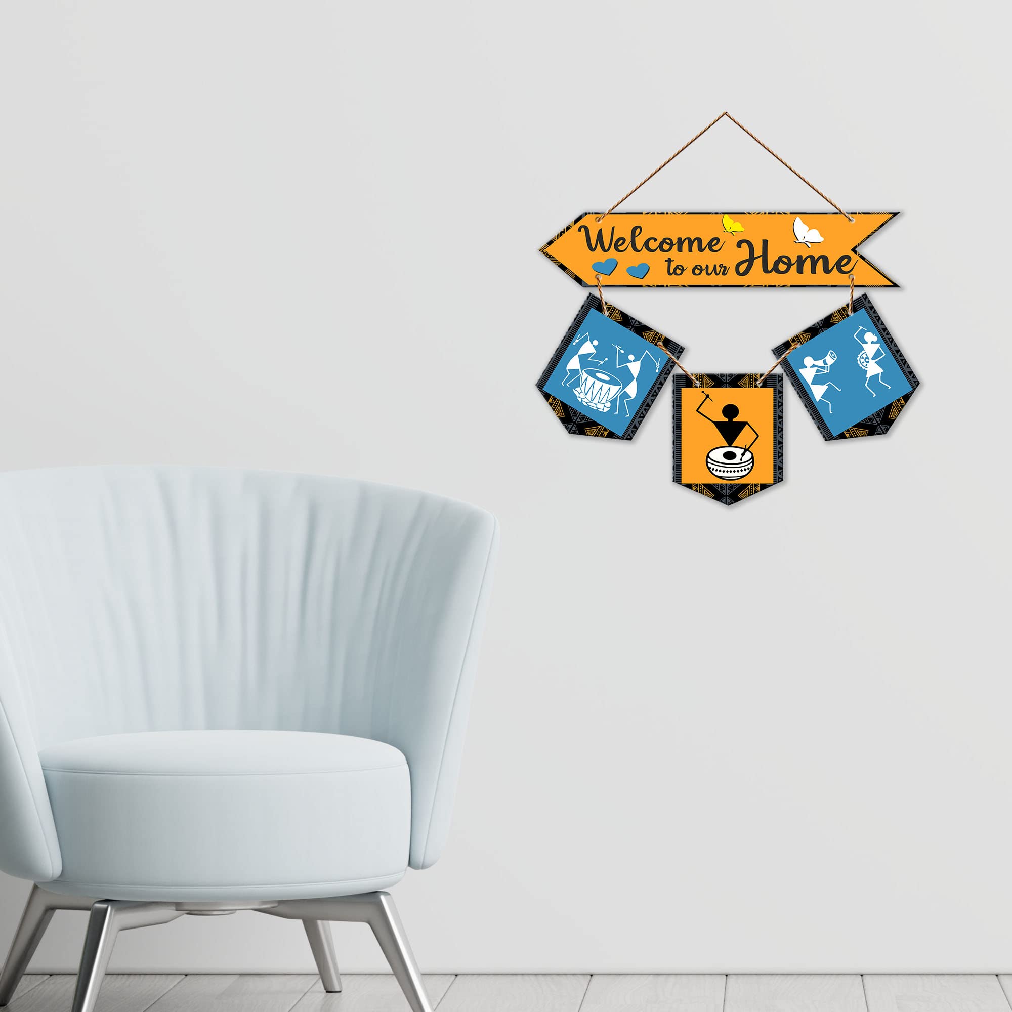 Artvibes Wall Hanging Home Decorative Wall Art for Living room | Bedroom | Gifts | Wall Hanger for Decoration | Modern Decor | Artwork | Wall Sculpture | Signs & PlaquesArt Print (WH_6411NR)