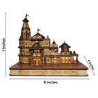Webelkart Premium Ram Mandir Ayodhya Wooden Temple Beautiful Plywood Mandir Pooja Room Home Decor Office/Home Temple (Size-7)