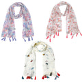 SAHIL SCARF Premium Fancy Scarf Lightweight & Comfortable for All Seasons (22x72inch) Combo of 3