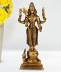ARTVARKO Brass Lord Murugan Kartikeya Murugana Kumaraswamy Karthikeya Standing Idol Swaminatha Skanda Murti Swami Ji Height 8 Inches