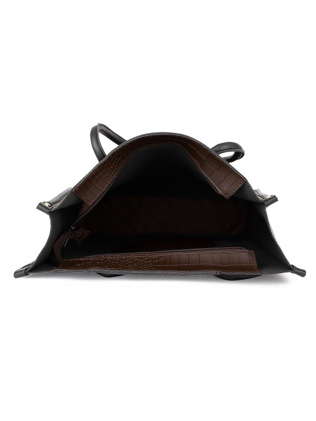 LEGAL BRIBE Women Crock Style Classic Tote Bag (Brown)