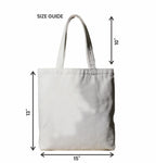 Reusable Cotton Fabric Inspirational Design Printed Tote Bag Ideal for Travel Shopping College & Office Use