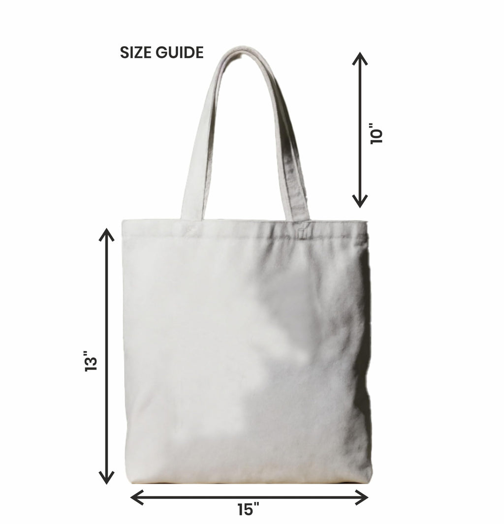 Reusable Cotton Fabric First My Mother Forever My Friend Printed Tote Bag Ideal for Travel Shopping College & Office Use