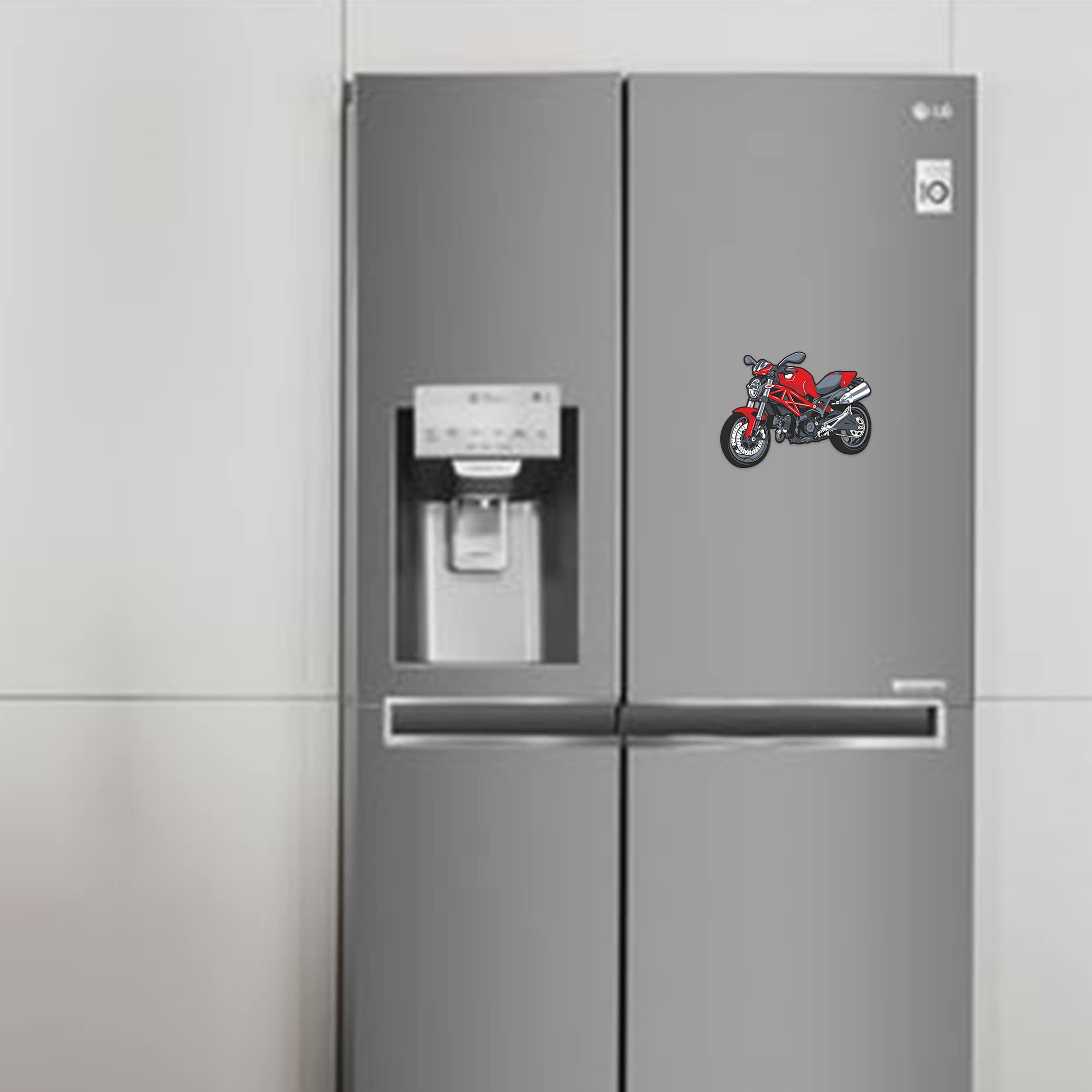 Artvibes Fridge Magnet Bike Decorative Magnet for Refrigerator|Almirah|Washing Machine(RM_7014)