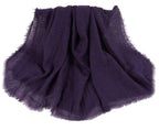 IBA ISBA COLLECTIONS Women's Crinkle Cotton Scarf, Stoles, Hijab (80 x 190 Cms) (Grape Compote)