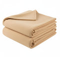 Home Stylish Home Soft Warm Fleece Blanket Throw Microfiber Plush Blanket for Bed, (90x90 Inches Gold) Kafalo