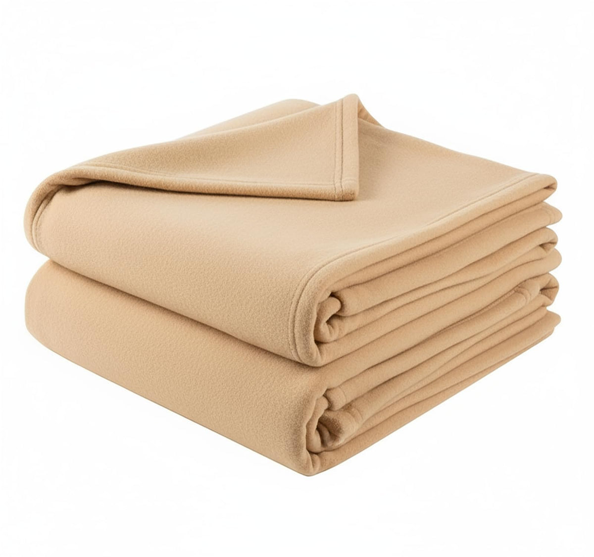 Home Stylish Home Soft Warm Fleece Blanket Throw Microfiber Plush Blanket for Bed, (90x90 Inches Gold) Kafalo