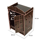 Lakhaji Wooden Wall Hanging Temple For Home And Shop,Office And Home Showpiece Temple,43 cm,29 Cm