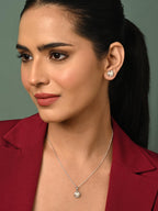 Clara 925 Silver Zuha Freshwater Pearl Pendant Earrings Chain for Women
