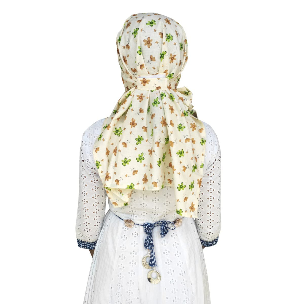 Switchon Export quality Cotton Innovative scarf with closer 4 inch velrco- Multi (Multicolor9)