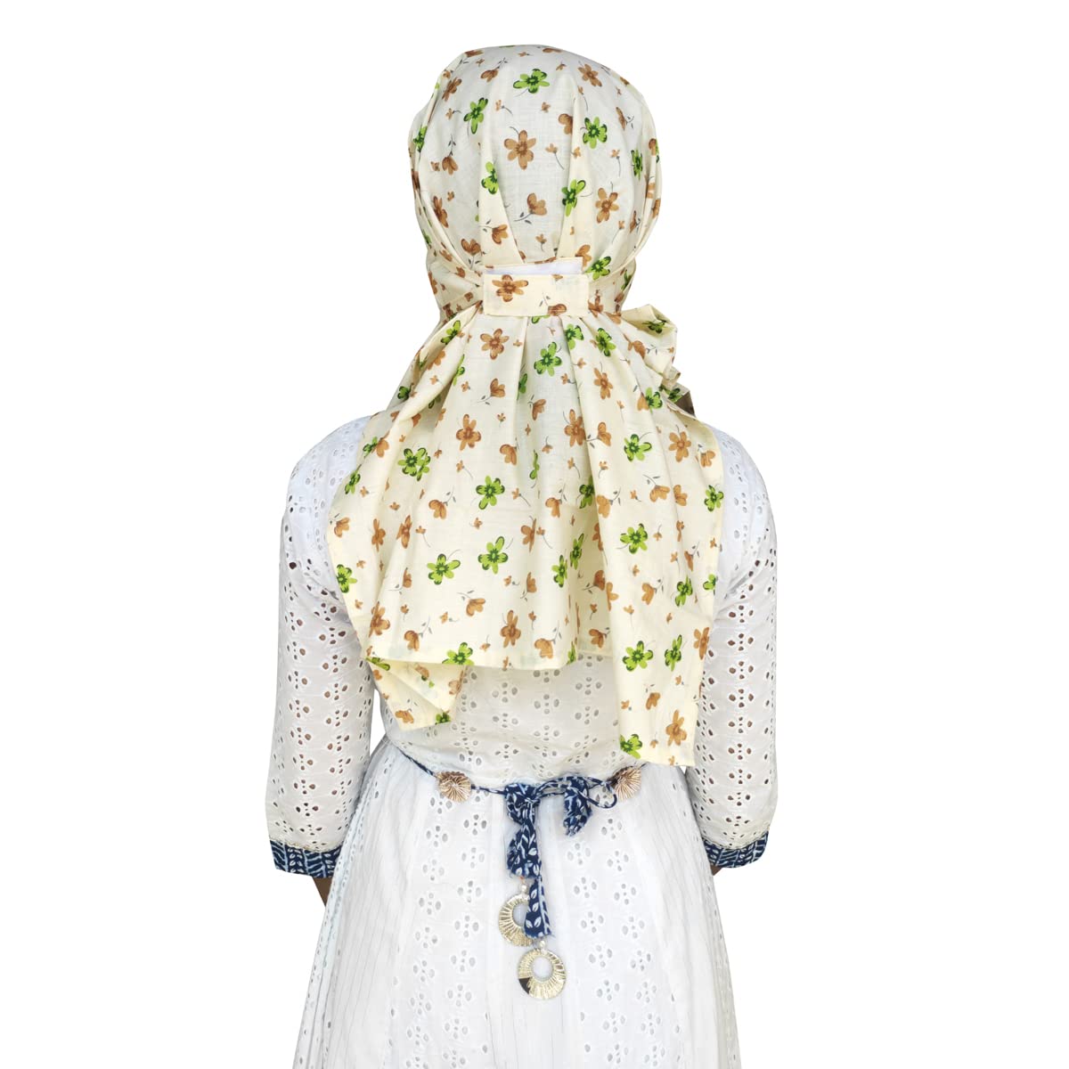 Switchon Export quality Cotton Innovative scarf with closer 4 inch velrco- Multi (Multicolor9)