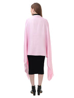 EH Viscose Pashmina Scarf For Women, Twill Weave, Thick, Solid Color Wraps, All Weather, Large, Warm, Very Soft Pashmina Feel Scarves (BABY PINK), (Female)