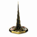 Burj Khalifa Miniature Showpiece, Premium Metallic Finish, 19 cm Architectural Model, Decorative Collectible for Home and Office (Design 2)