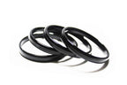 Karivala Plastic Black Bangles for Babies and Kids 4 Pcs - 6mm Thick (1-2 Years)