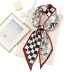 CorssKulture Lightweight Satin Ribbon Scarf for Women's 150 x 15 cm | Silky Soft Scarf Perfect for Gifting (Colour8)