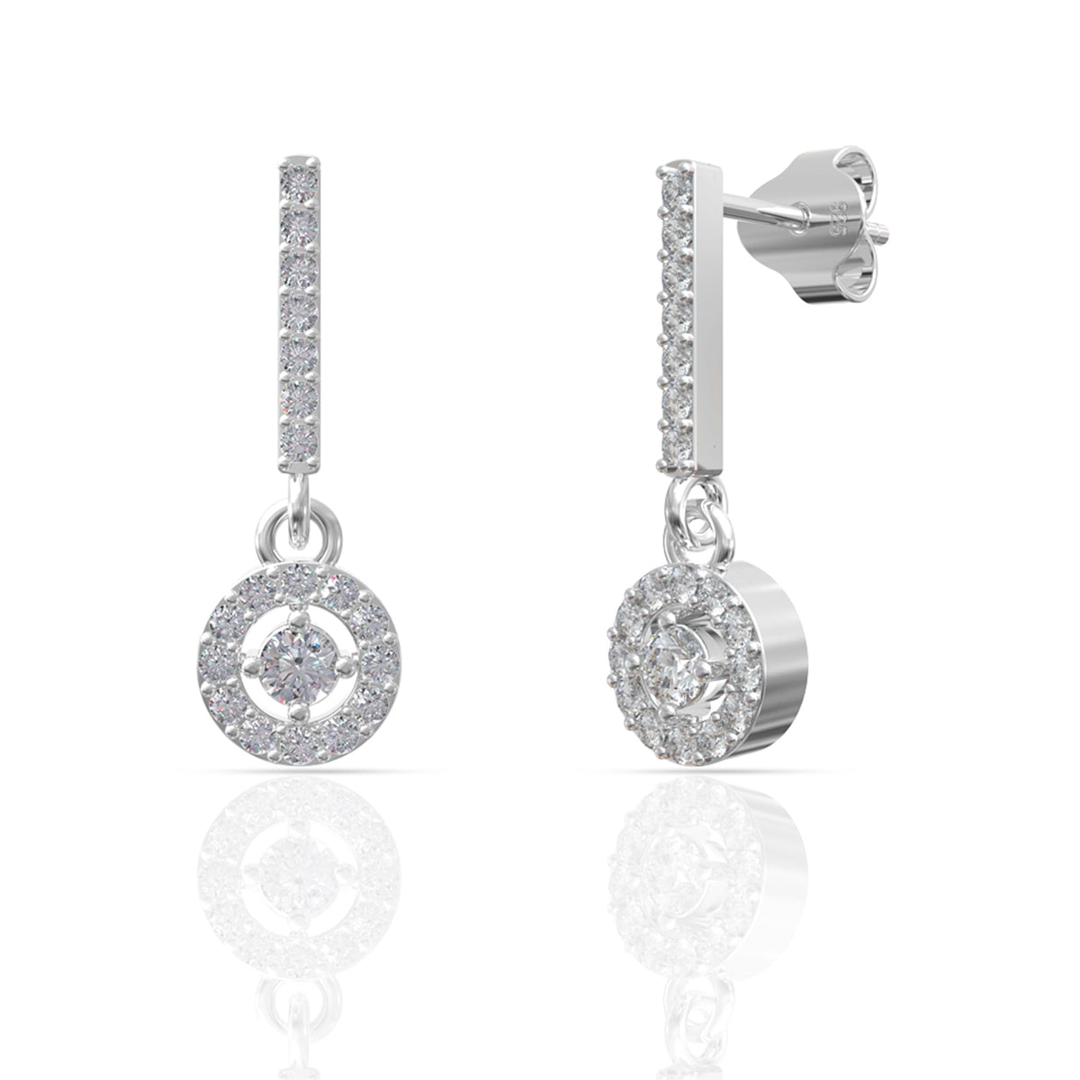 925 Sterling Silver Earrings for Women | Elegant Dangler & Drop Stud Design | Hypoallergenic, Lightweight, Fine Jewelry Gift for Girls & Ladies