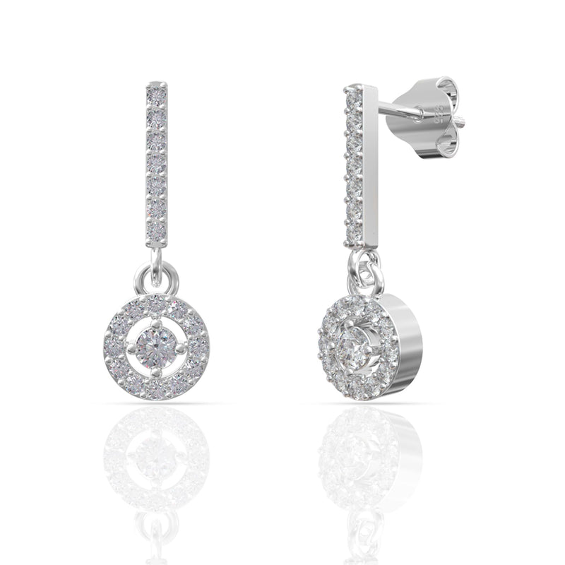 925 Sterling Silver Earrings for Women | Elegant Dangler & Drop Stud Design | Hypoallergenic, Lightweight, Fine Jewelry Gift for Girls & Ladies
