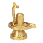 SVARUP Brass Shivling Figure Shiv Ling for Home Temple and Pooja, Decorative Religious Shiv Ji Lingam Idol Gift 3 Inch