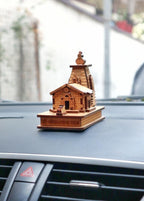 A&S Ventures Kedarnath Temple 3D Miniature Kedarnath Mandir Shree Kedarnath Dham, Lord ShivJi Car Deshboard,Home, Office, Decorative