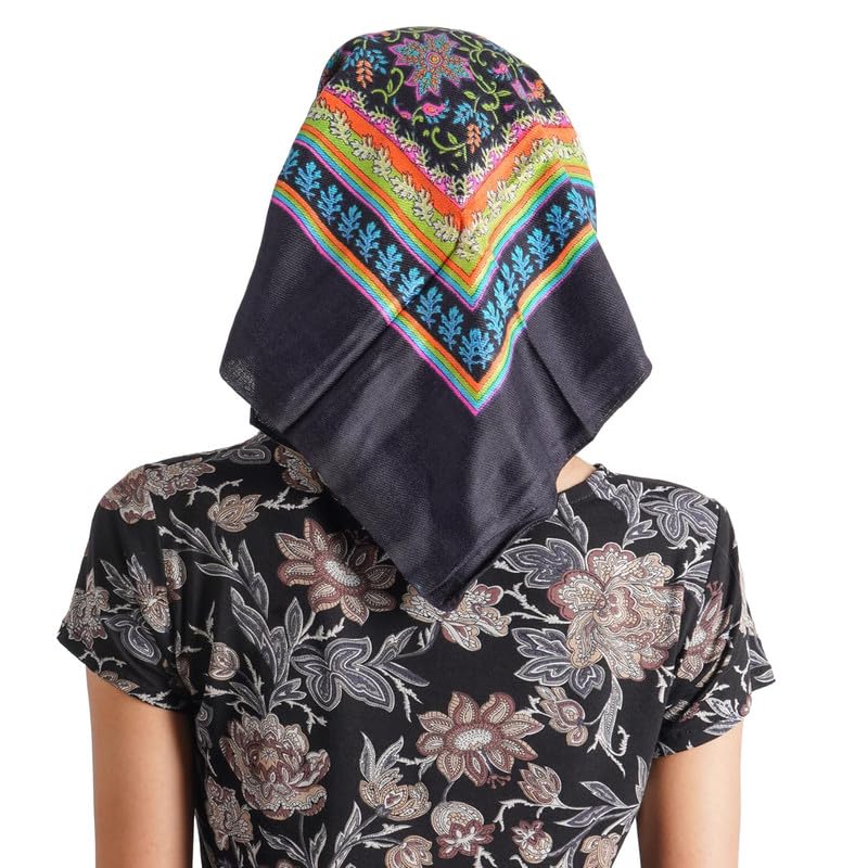 MIKONIKO Wool Women's Cold Weather Scarves & Wraps_Pack Of 1_Black