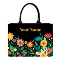 Personalised/Personalized Tote for Women | Customised/Customized Name Bag | Stylish Luxury Handmade Gift for Her | Travel & Office Use | Birthday, Anniversary, New Mom Present