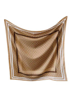 CrossKulture Printed Poly Silken feel Scarf Stole for Women | Stylish, Soft, & Lightweight | Satin Feel Neck, Hair & Head Scarf for Women | Square Silk Stole for Handbag (Colour66)