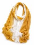 URSHIA Malaysian Georgette Ombre Hijab Scarf Dual Shade 170x70 cm, MUSTARD