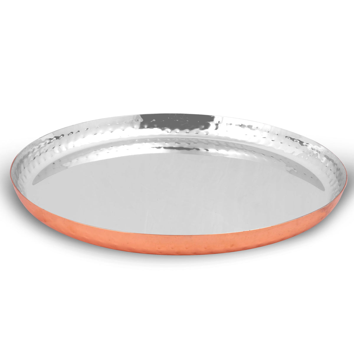 Limetro Steel Dinner Set (Tree) (3, Copper Coated, Set of 6- Serves 1)