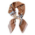 CrossKulture Printed Poly Silken feel Scarf Stole for Women | Stylish, Soft, & Lightweight | Satin Feel Neck, Hair & Head Scarf for Women | Square Silk Stole for Handbag (Colour61)