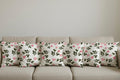 AMAZE ATTIRES Velvet Cushion Cover 18x18 Inch – Set of 6 Decorative Throw Pillow Covers for Sofa, Couch or Bed – Designer Printed Square Cushion Covers – Home Decor (Pink Floral)
