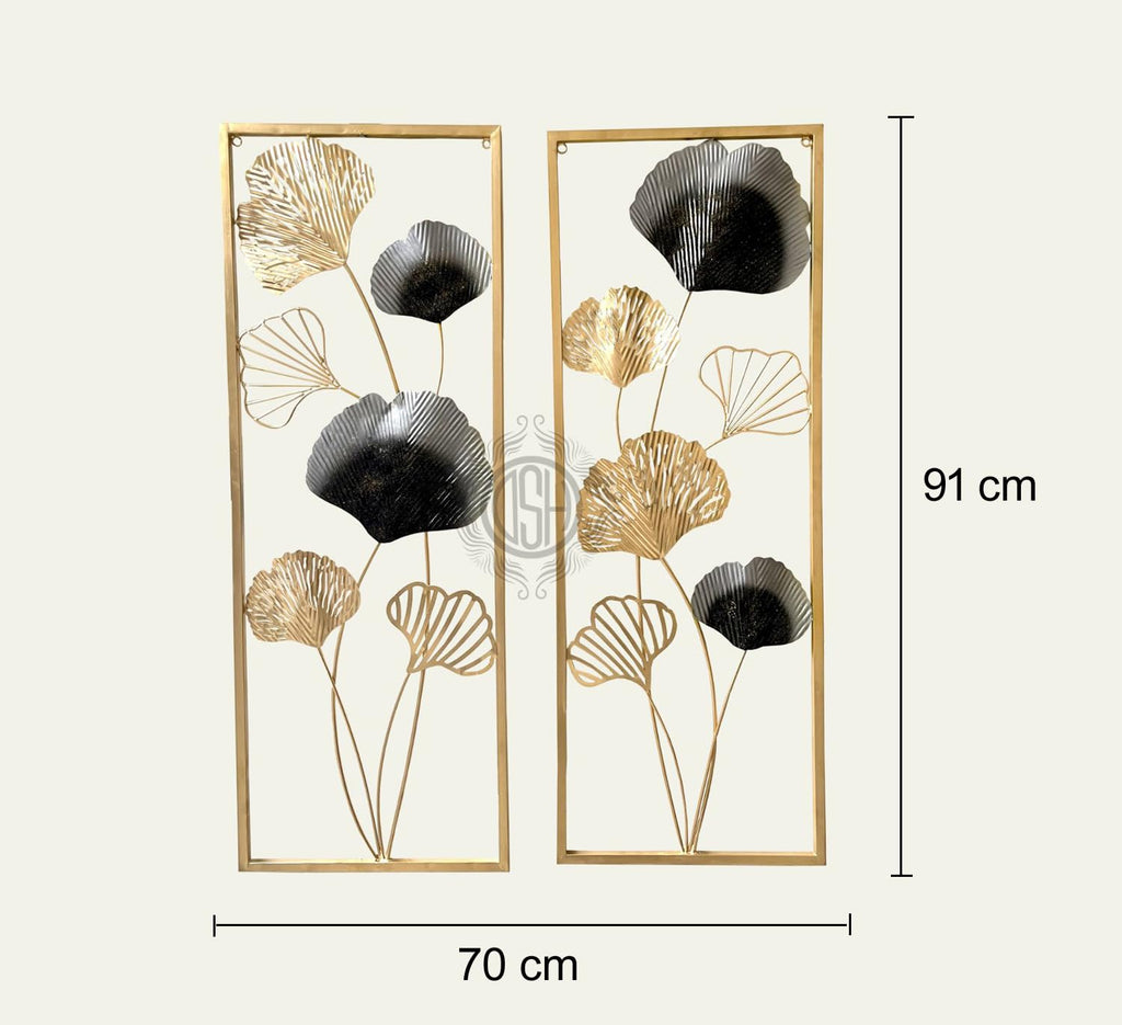 DSH CRAFTING YOUR CURIOSITY Metal Wall Art Handcrafted Wall Sculpture Set Of-2 Multicolour Perfect For Living Room Bedroom Home Hotel Decoration.(iWART-34-BERLIN-2P)