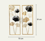 DSH CRAFTING YOUR CURIOSITY Metal Wall Art Handcrafted Wall Sculpture Set Of-2 Multicolour Perfect For Living Room Bedroom Home Hotel Decoration.(iWART-34-BERLIN-2P)