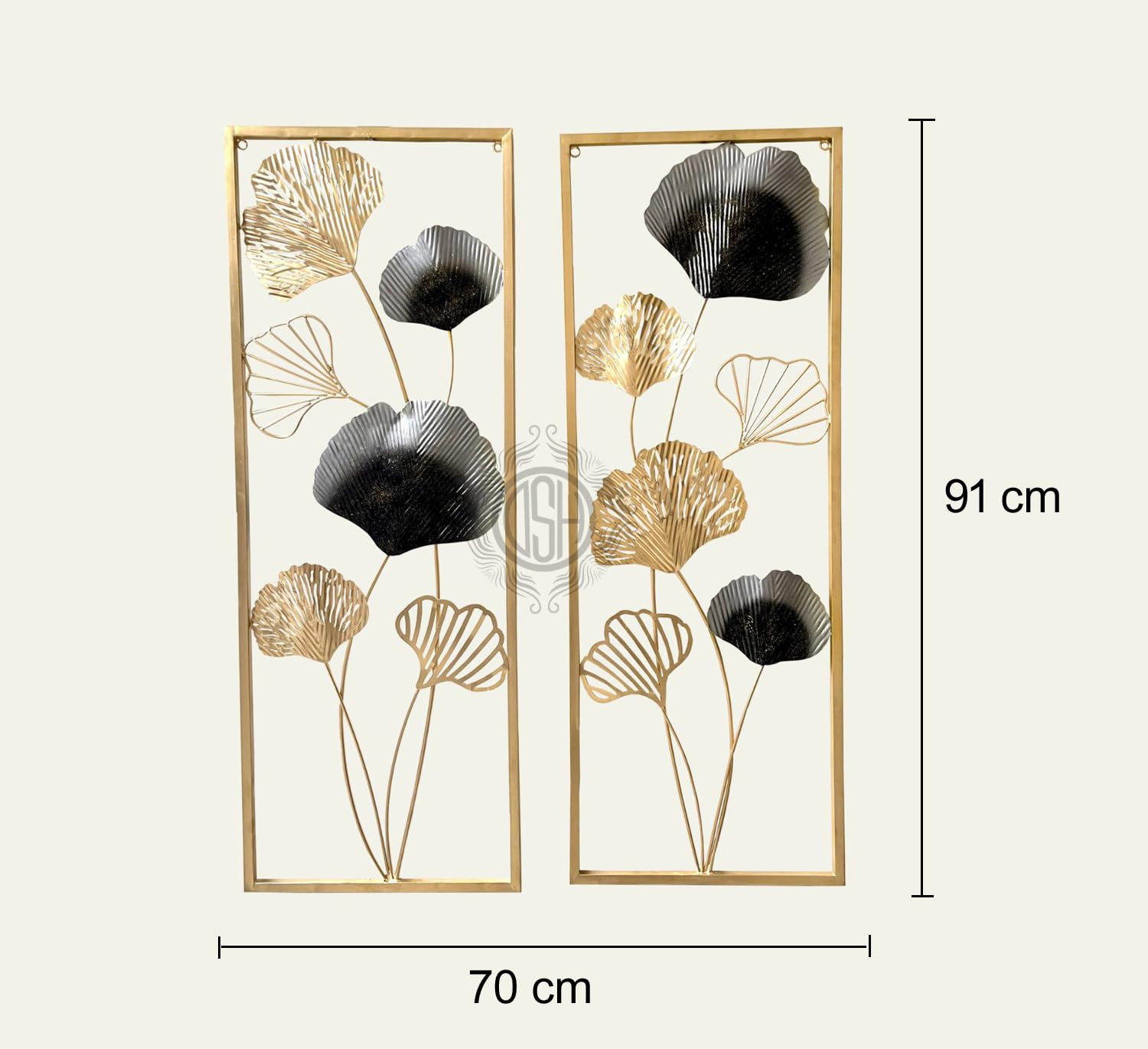 DSH CRAFTING YOUR CURIOSITY Metal Wall Art Handcrafted Wall Sculpture Set Of-2 Multicolour Perfect For Living Room Bedroom Home Hotel Decoration.(iWART-34-BERLIN-2P)