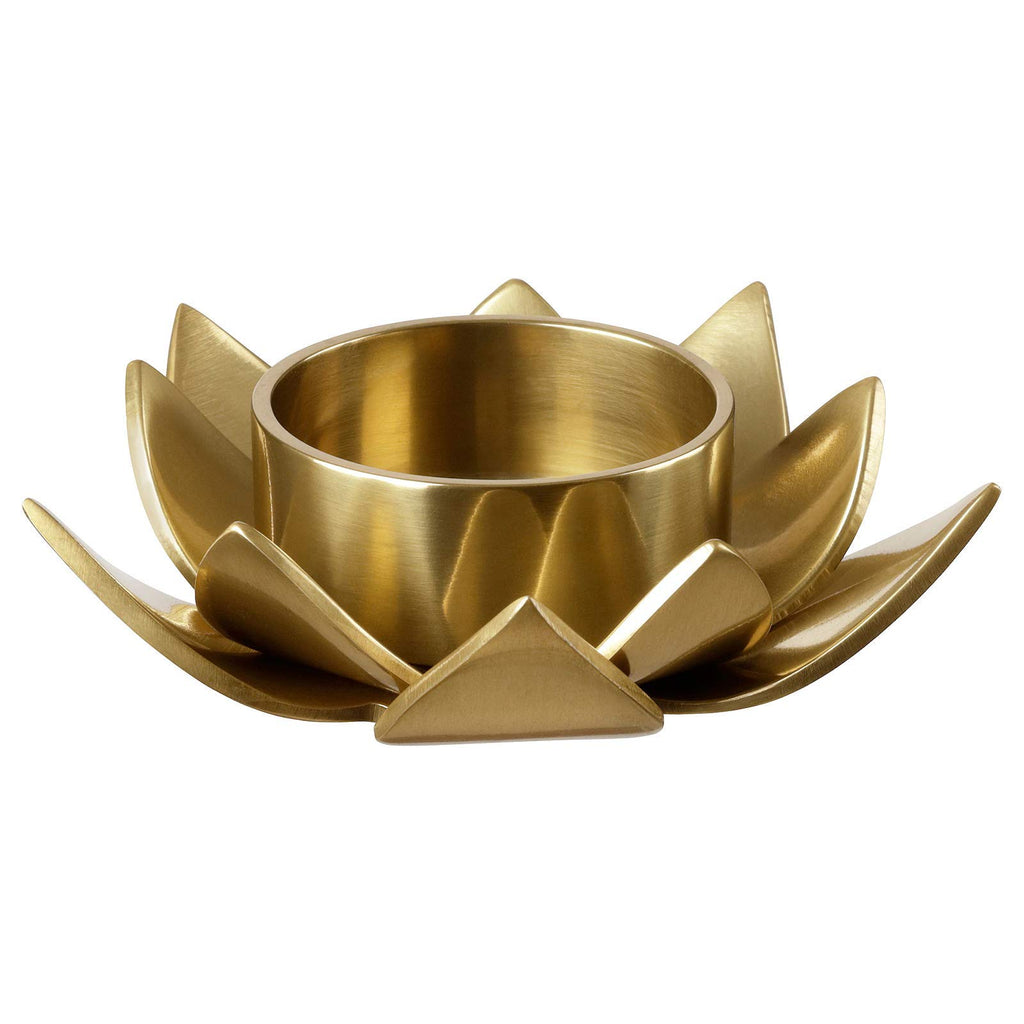 Ikea Tealight Holder, Gold-Colour/Lotus3 cm (1 ),Metal