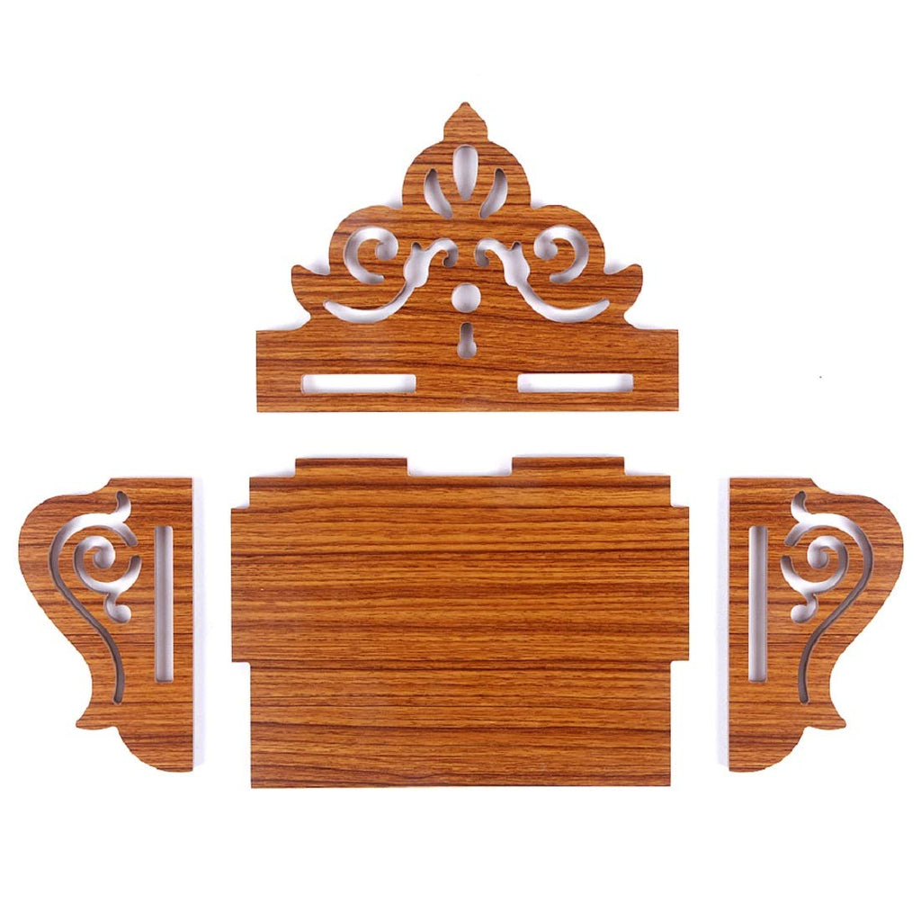 DLEIN Amazing Art and Craft Hindola Temple | Mini Temple for Home and Office (Red)