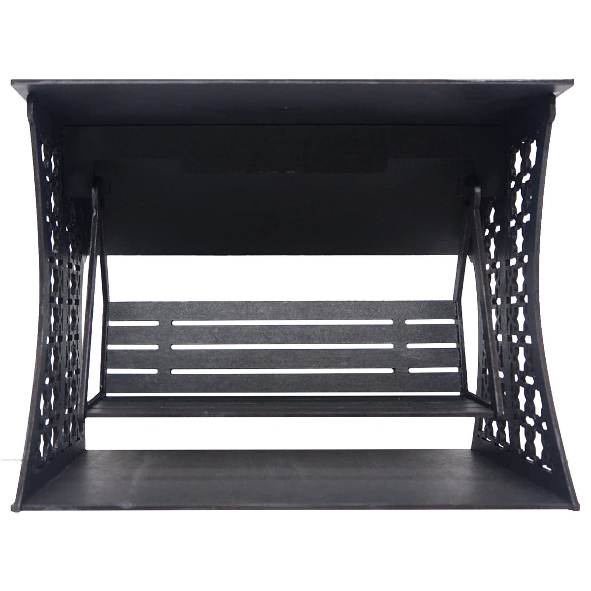 Ubuntu ® Presenting MDF Swing for Home Temple Decoration Stuff's - Wooden Jhulas for God's - Showcase Space Decor Item - Easy to Assemble (Matte Black)